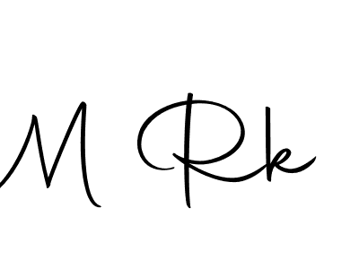 Create a beautiful signature design for name M Rk. With this signature (Autography-DOLnW) fonts, you can make a handwritten signature for free. M Rk signature style 10 images and pictures png