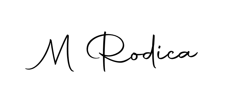 M Rodica stylish signature style. Best Handwritten Sign (Autography-DOLnW) for my name. Handwritten Signature Collection Ideas for my name M Rodica. M Rodica signature style 10 images and pictures png