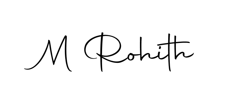 The best way (Autography-DOLnW) to make a short signature is to pick only two or three words in your name. The name M Rohith include a total of six letters. For converting this name. M Rohith signature style 10 images and pictures png