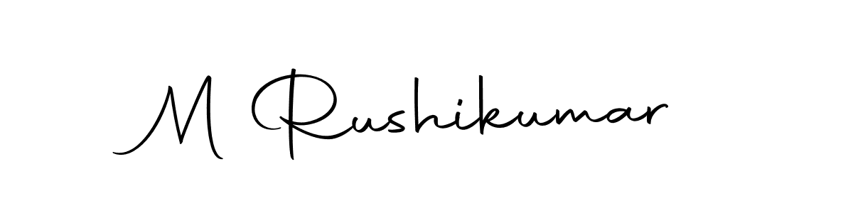 This is the best signature style for the M Rushikumar name. Also you like these signature font (Autography-DOLnW). Mix name signature. M Rushikumar signature style 10 images and pictures png