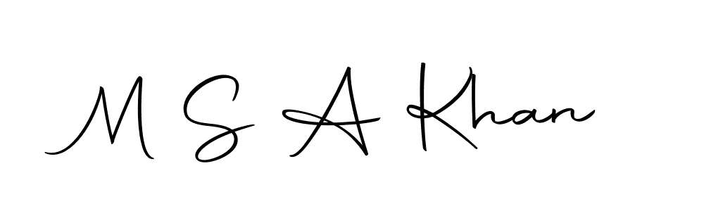 Make a beautiful signature design for name M S A Khan. Use this online signature maker to create a handwritten signature for free. M S A Khan signature style 10 images and pictures png