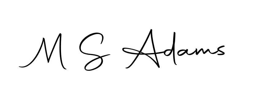 Make a beautiful signature design for name M S Adams. With this signature (Autography-DOLnW) style, you can create a handwritten signature for free. M S Adams signature style 10 images and pictures png