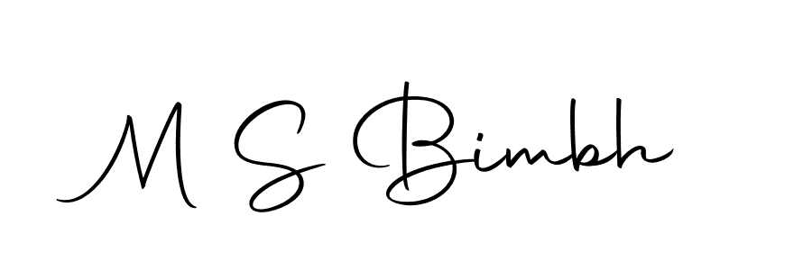 M S Bimbh stylish signature style. Best Handwritten Sign (Autography-DOLnW) for my name. Handwritten Signature Collection Ideas for my name M S Bimbh. M S Bimbh signature style 10 images and pictures png