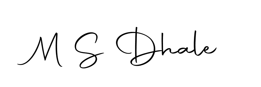 Make a beautiful signature design for name M S Dhale. With this signature (Autography-DOLnW) style, you can create a handwritten signature for free. M S Dhale signature style 10 images and pictures png