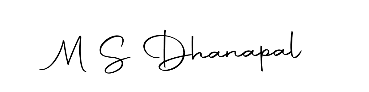 Make a beautiful signature design for name M S Dhanapal. With this signature (Autography-DOLnW) style, you can create a handwritten signature for free. M S Dhanapal signature style 10 images and pictures png