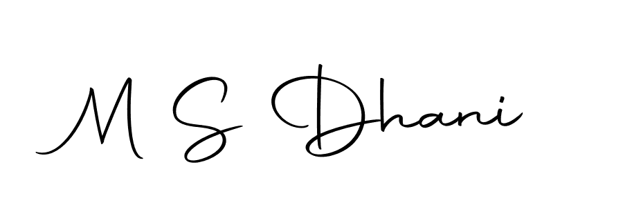 Also we have M S Dhani name is the best signature style. Create professional handwritten signature collection using Autography-DOLnW autograph style. M S Dhani signature style 10 images and pictures png
