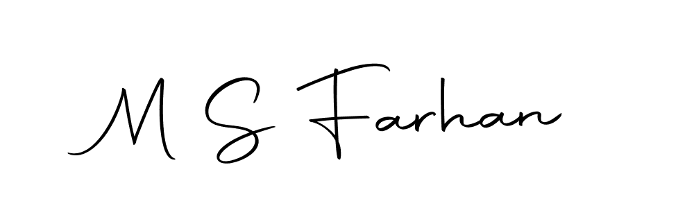 if you are searching for the best signature style for your name M S Farhan. so please give up your signature search. here we have designed multiple signature styles  using Autography-DOLnW. M S Farhan signature style 10 images and pictures png