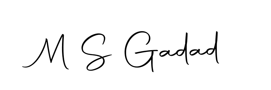 You can use this online signature creator to create a handwritten signature for the name M S Gadad. This is the best online autograph maker. M S Gadad signature style 10 images and pictures png