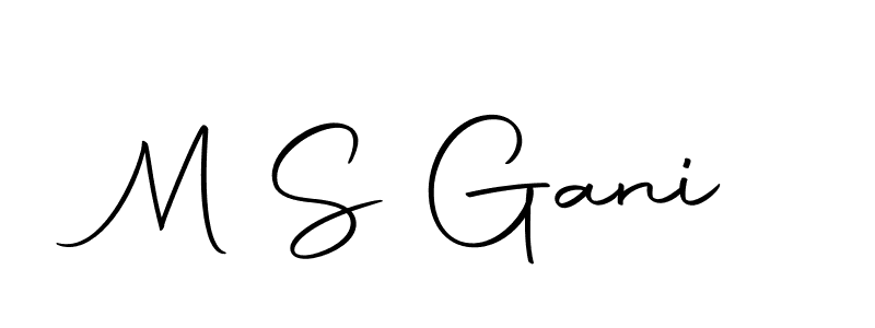 Make a beautiful signature design for name M S Gani. Use this online signature maker to create a handwritten signature for free. M S Gani signature style 10 images and pictures png