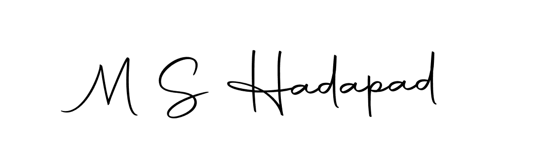 The best way (Autography-DOLnW) to make a short signature is to pick only two or three words in your name. The name M S Hadapad include a total of six letters. For converting this name. M S Hadapad signature style 10 images and pictures png