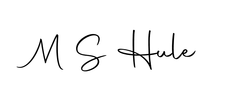 How to make M S Hule signature? Autography-DOLnW is a professional autograph style. Create handwritten signature for M S Hule name. M S Hule signature style 10 images and pictures png