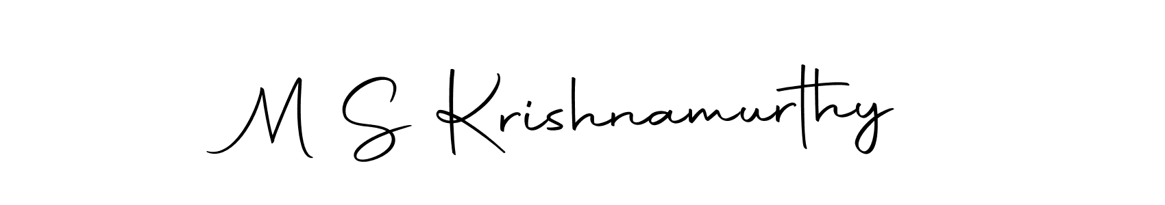 You should practise on your own different ways (Autography-DOLnW) to write your name (M S Krishnamurthy) in signature. don't let someone else do it for you. M S Krishnamurthy signature style 10 images and pictures png