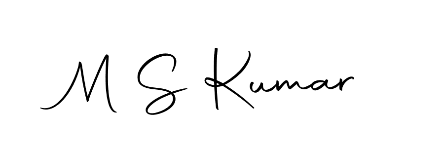 How to make M S Kumar signature? Autography-DOLnW is a professional autograph style. Create handwritten signature for M S Kumar name. M S Kumar signature style 10 images and pictures png