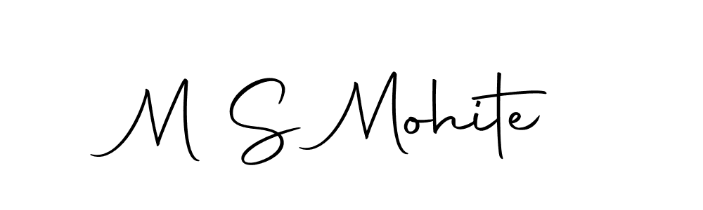 M S Mohite stylish signature style. Best Handwritten Sign (Autography-DOLnW) for my name. Handwritten Signature Collection Ideas for my name M S Mohite. M S Mohite signature style 10 images and pictures png