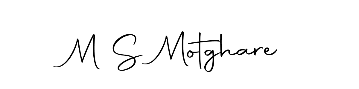 Design your own signature with our free online signature maker. With this signature software, you can create a handwritten (Autography-DOLnW) signature for name M S Motghare. M S Motghare signature style 10 images and pictures png