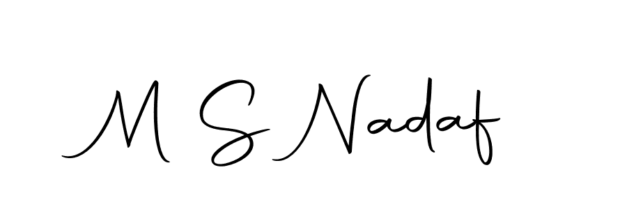 if you are searching for the best signature style for your name M S Nadaf. so please give up your signature search. here we have designed multiple signature styles  using Autography-DOLnW. M S Nadaf signature style 10 images and pictures png