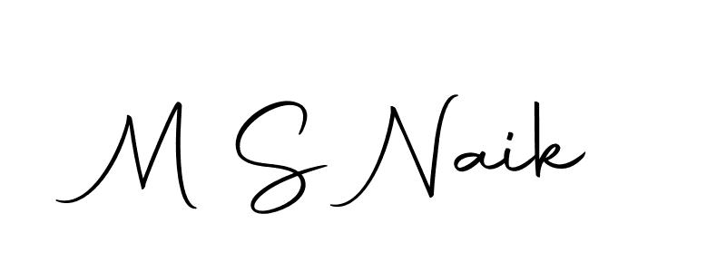 How to make M S Naik name signature. Use Autography-DOLnW style for creating short signs online. This is the latest handwritten sign. M S Naik signature style 10 images and pictures png