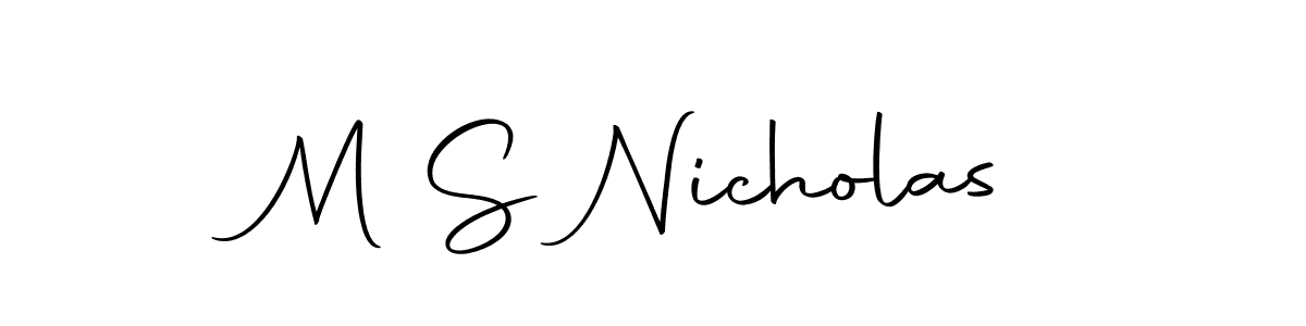 You can use this online signature creator to create a handwritten signature for the name M S Nicholas. This is the best online autograph maker. M S Nicholas signature style 10 images and pictures png