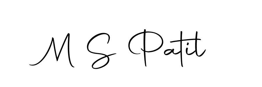 Create a beautiful signature design for name M S Patil. With this signature (Autography-DOLnW) fonts, you can make a handwritten signature for free. M S Patil signature style 10 images and pictures png