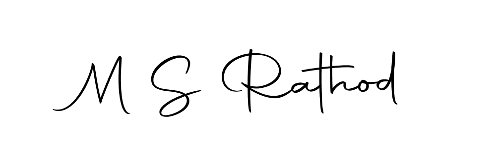 Design your own signature with our free online signature maker. With this signature software, you can create a handwritten (Autography-DOLnW) signature for name M S Rathod. M S Rathod signature style 10 images and pictures png