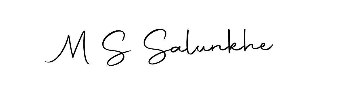 How to Draw M S Salunkhe signature style? Autography-DOLnW is a latest design signature styles for name M S Salunkhe. M S Salunkhe signature style 10 images and pictures png