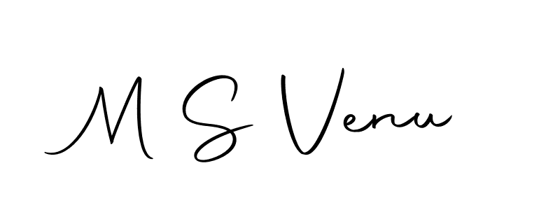 You should practise on your own different ways (Autography-DOLnW) to write your name (M S Venu) in signature. don't let someone else do it for you. M S Venu signature style 10 images and pictures png