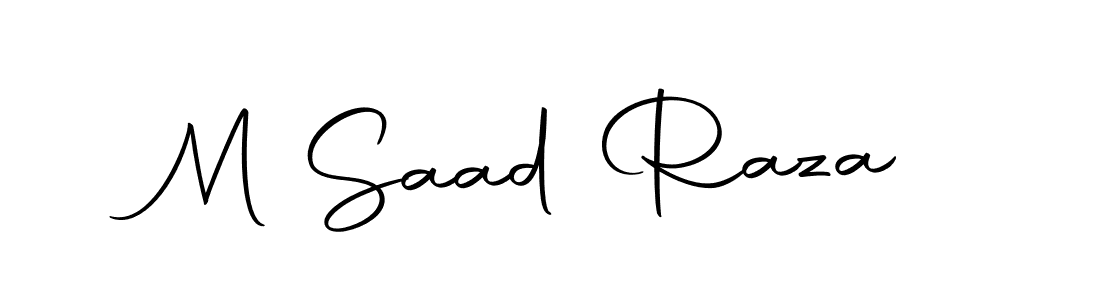 Use a signature maker to create a handwritten signature online. With this signature software, you can design (Autography-DOLnW) your own signature for name M Saad Raza. M Saad Raza signature style 10 images and pictures png