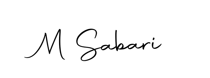 The best way (Autography-DOLnW) to make a short signature is to pick only two or three words in your name. The name M Sabari include a total of six letters. For converting this name. M Sabari signature style 10 images and pictures png