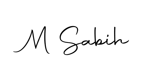 Here are the top 10 professional signature styles for the name M Sabih. These are the best autograph styles you can use for your name. M Sabih signature style 10 images and pictures png