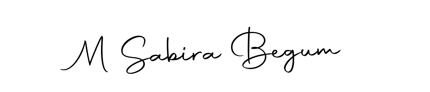 if you are searching for the best signature style for your name M Sabira Begum. so please give up your signature search. here we have designed multiple signature styles  using Autography-DOLnW. M Sabira Begum signature style 10 images and pictures png