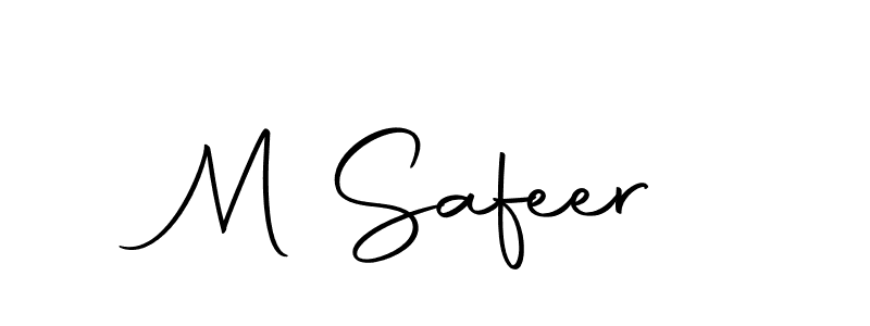 You can use this online signature creator to create a handwritten signature for the name M Safeer. This is the best online autograph maker. M Safeer signature style 10 images and pictures png