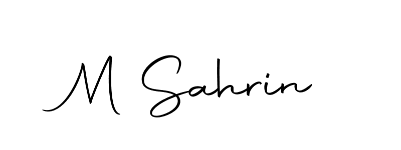 Make a beautiful signature design for name M Sahrin. Use this online signature maker to create a handwritten signature for free. M Sahrin signature style 10 images and pictures png