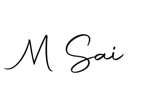 How to make M Sai name signature. Use Autography-DOLnW style for creating short signs online. This is the latest handwritten sign. M Sai signature style 10 images and pictures png