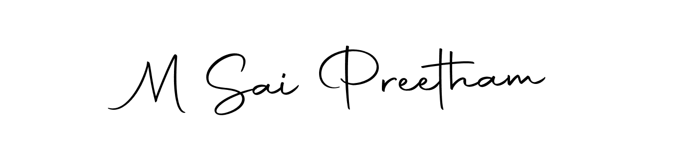 Make a beautiful signature design for name M Sai Preetham. Use this online signature maker to create a handwritten signature for free. M Sai Preetham signature style 10 images and pictures png