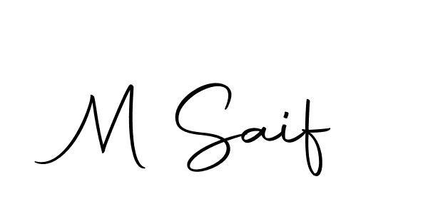 Use a signature maker to create a handwritten signature online. With this signature software, you can design (Autography-DOLnW) your own signature for name M Saif. M Saif signature style 10 images and pictures png