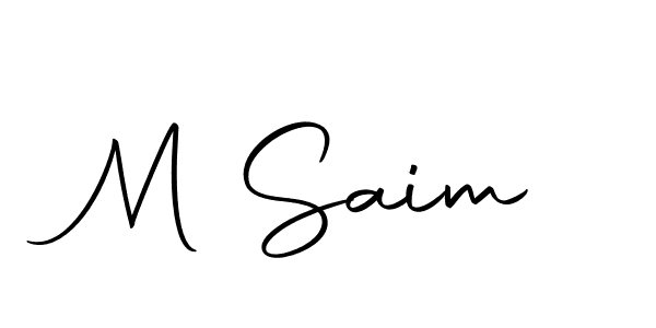 Here are the top 10 professional signature styles for the name M Saim. These are the best autograph styles you can use for your name. M Saim signature style 10 images and pictures png