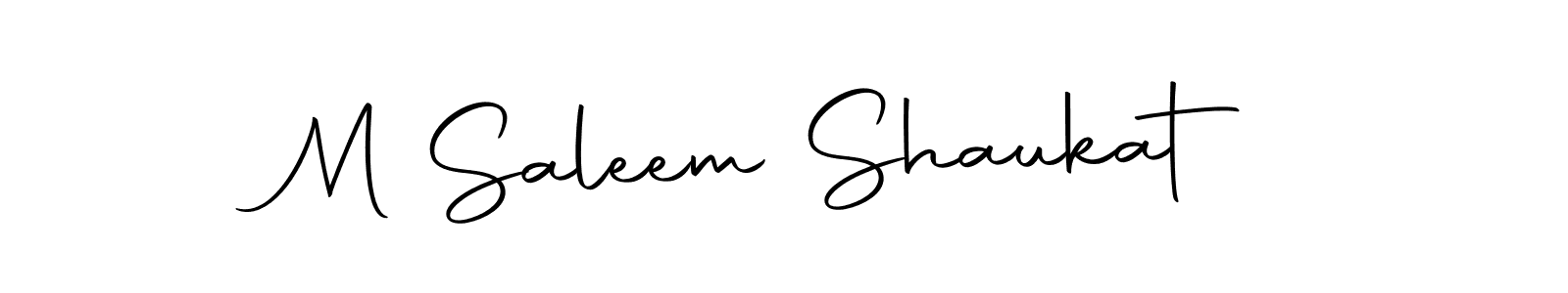 Design your own signature with our free online signature maker. With this signature software, you can create a handwritten (Autography-DOLnW) signature for name M Saleem Shaukat. M Saleem Shaukat signature style 10 images and pictures png