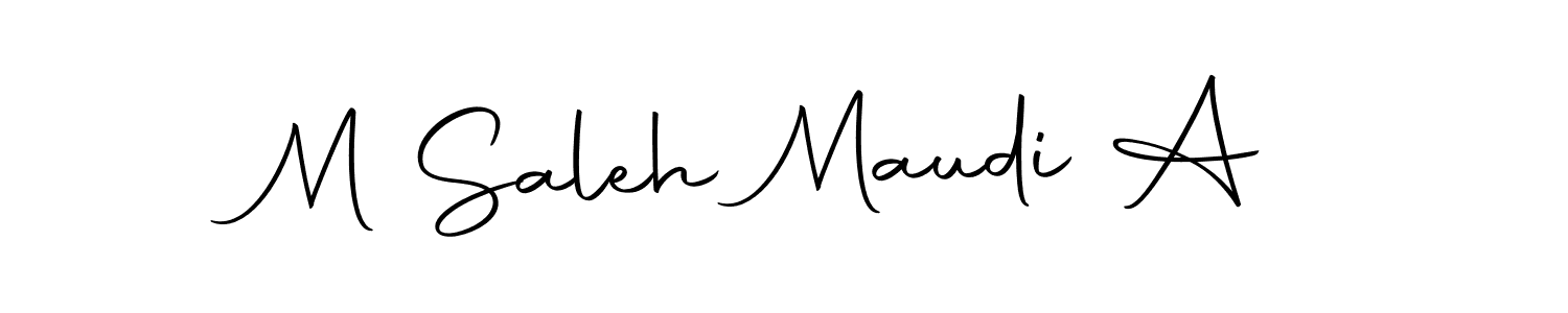 Also we have M Saleh Maudi A name is the best signature style. Create professional handwritten signature collection using Autography-DOLnW autograph style. M Saleh Maudi A signature style 10 images and pictures png