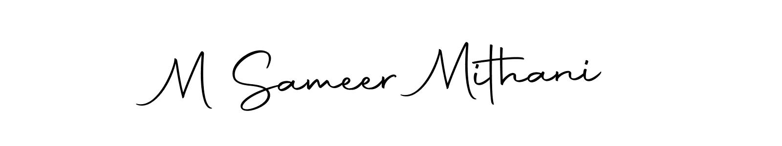 Make a beautiful signature design for name M Sameer Mithani. Use this online signature maker to create a handwritten signature for free. M Sameer Mithani signature style 10 images and pictures png