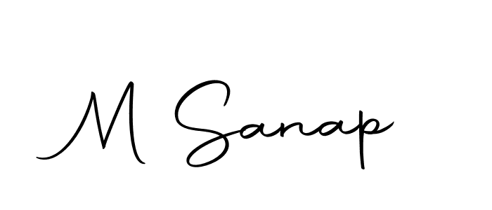 You should practise on your own different ways (Autography-DOLnW) to write your name (M Sanap) in signature. don't let someone else do it for you. M Sanap signature style 10 images and pictures png