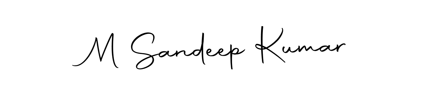 Also we have M Sandeep Kumar name is the best signature style. Create professional handwritten signature collection using Autography-DOLnW autograph style. M Sandeep Kumar signature style 10 images and pictures png