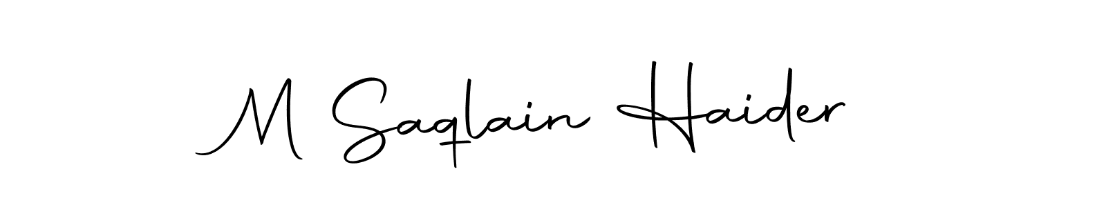 How to make M Saqlain Haider signature? Autography-DOLnW is a professional autograph style. Create handwritten signature for M Saqlain Haider name. M Saqlain Haider signature style 10 images and pictures png