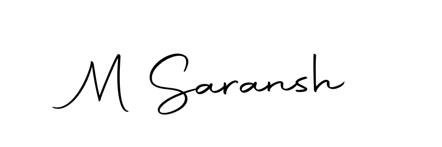 This is the best signature style for the M Saransh name. Also you like these signature font (Autography-DOLnW). Mix name signature. M Saransh signature style 10 images and pictures png