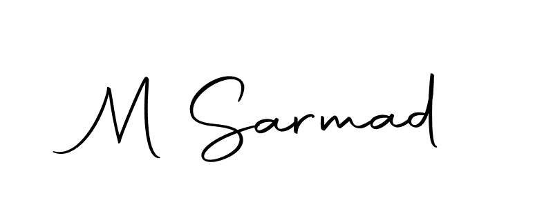 You should practise on your own different ways (Autography-DOLnW) to write your name (M Sarmad) in signature. don't let someone else do it for you. M Sarmad signature style 10 images and pictures png