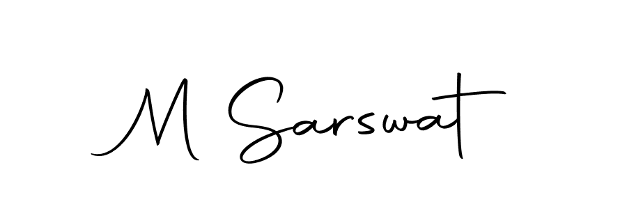 How to make M Sarswat signature? Autography-DOLnW is a professional autograph style. Create handwritten signature for M Sarswat name. M Sarswat signature style 10 images and pictures png