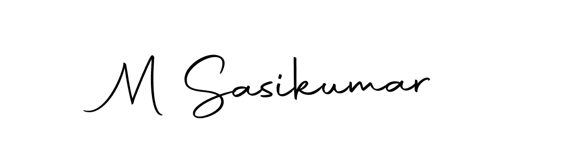 Make a beautiful signature design for name M Sasikumar. With this signature (Autography-DOLnW) style, you can create a handwritten signature for free. M Sasikumar signature style 10 images and pictures png