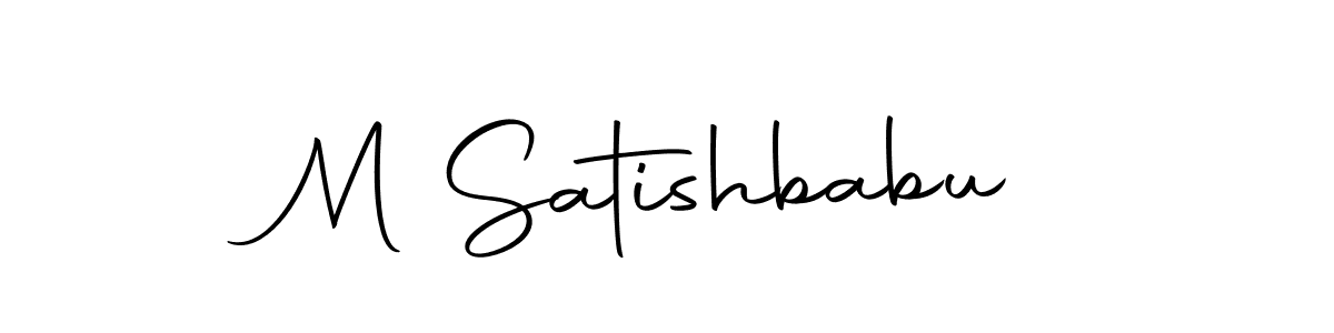 It looks lik you need a new signature style for name M Satishbabu. Design unique handwritten (Autography-DOLnW) signature with our free signature maker in just a few clicks. M Satishbabu signature style 10 images and pictures png