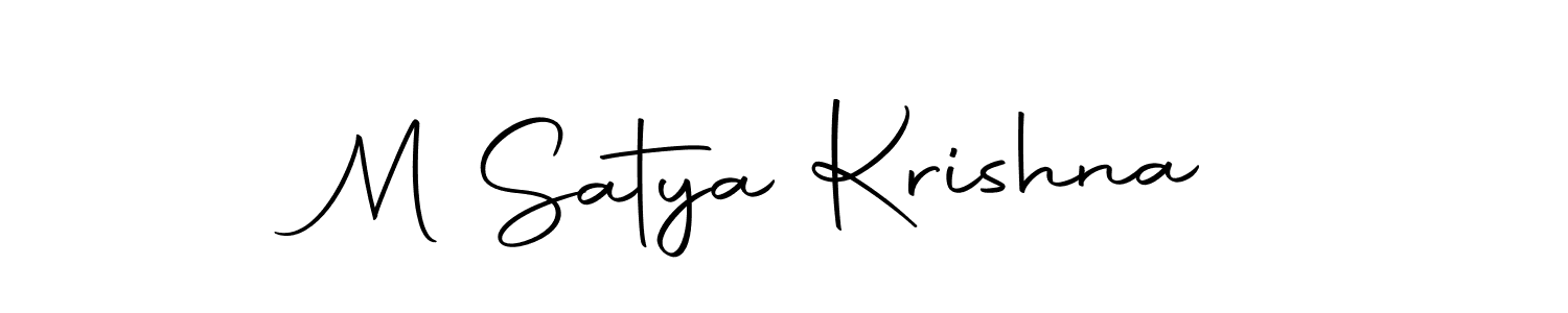 The best way (Autography-DOLnW) to make a short signature is to pick only two or three words in your name. The name M Satya Krishna include a total of six letters. For converting this name. M Satya Krishna signature style 10 images and pictures png