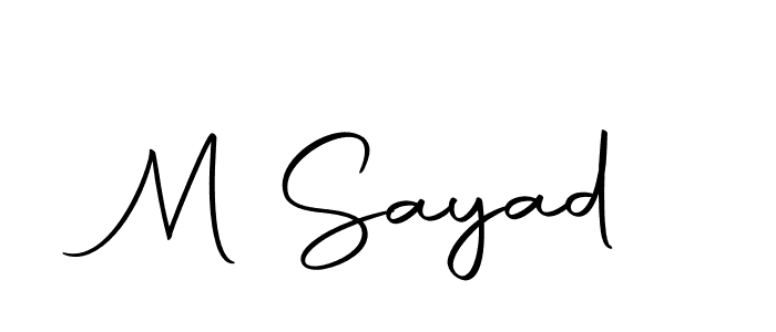 You should practise on your own different ways (Autography-DOLnW) to write your name (M Sayad) in signature. don't let someone else do it for you. M Sayad signature style 10 images and pictures png