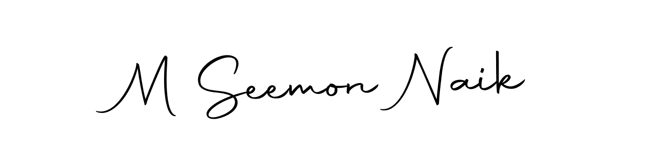 It looks lik you need a new signature style for name M Seemon Naik. Design unique handwritten (Autography-DOLnW) signature with our free signature maker in just a few clicks. M Seemon Naik signature style 10 images and pictures png